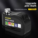 LinkMejor 110dB Anti-Theft Bicycle Disc Brake Alarm Lock Alloy Waterproof Security Electric Vehicle Brakelock Motorcycle Wheel Alarm Disc Locks