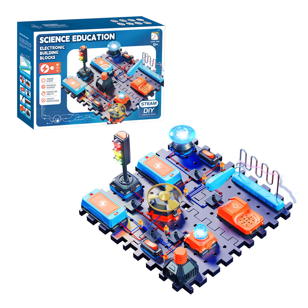 Stem Electronic Building Blocks Physics Circuit 128 Build Modes Assembly Science Experimental Equipment Circuit Education Physics Toys