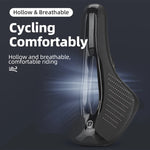 LinkMejor Bicycle Saddle Breathable Soft Waterproof Shock Absorption Bike Cushion Seat for MTB Road Bike