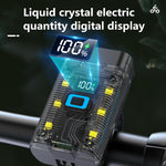 LinkMejor Bike Headlight 1200mAh Battery Dual Distance Beam Design Waterproof 4 Light Modes Type-C Fast Charge Power Display Bicycle Front Light Flashlight for Cycling