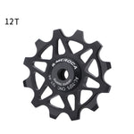 LinkMejor 12/14T Bicycle Ceramic Pulleys Lightweight Aluminum Alloy Smooth Speed Change Bike Rear Derailleur Bearing Guide Wheel for MTB