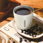 HiBREW 240ml Portable Hanging Ear Style Coffee Thermal Mug Foldable Filter Stainless Steel Double Wall Vacuum Insulated Coffee Cup