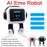 AI EMO Robot Interactive Chat Dancing Emotional Companion ESP32-S3 1.54-Inch TFT Screen 4 Servos 7.4V Voice Wake-Up Multi-Language Dialogue