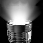LinkMejor 8*P900+COB Super Bright Type-C Rechargeable ABS Housing Flashlight with 18650 Battery COB Side Light 500m Long Range Powerful LED Torch Camping Lantern