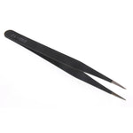 6PCS ESD10-15MM Stainless Steel Tweezers Industrial Curved Straight Repair Tools Tweezers