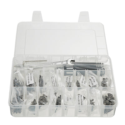 LinkMejor Universal Screw Box 460PCS M2 M3 Round Head Screws with 2PCS Screwdrivers DIY Tool for RC FPV Racing Freestyle Drones