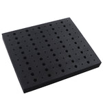 LinkMejor Router Bit Storage Tray Holder Holds 110 Bits High-Density Foam Organizer for 1/2 Inch and 1/4 Inch Shank Bits Portable and Impact Resistant