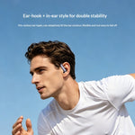 Yesido YSP32 TWS Headset Wireless bluetooth 5.4 Earphone Dual 12mm Genuine Copper Ring Speakers Spatial Audio Battery Digital Display Flexible Silicone Touch Control Earhooks Sports Headphones