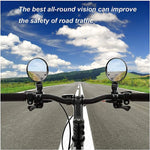 8cm Round Bicycle Rearview Mirror 360°Rotatable Convex Motorcycle Rearview Mirror