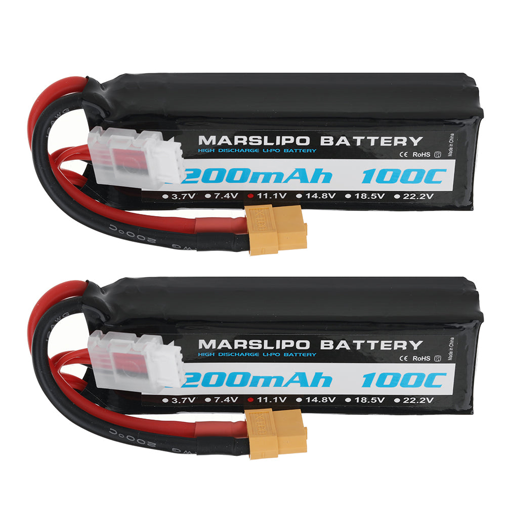 LinkMejor 11.1V 2200mAh 100C 3S Lipo Battery XT60 Plug for RC Drone