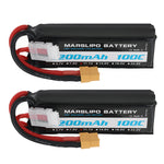 LinkMejor 11.1V 2200mAh 100C 3S Lipo Battery XT60 Plug for RC Drone