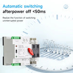 LinkMejor Tuya WIFI Smart ATS 2P/3P/4P 230VAC Dual Power Automatic Transfer Switch Uninterrupted Remote Automatic Control Power Switcher