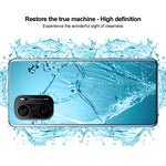 LinkMejor for POCO F3 Global Version Protective Case Crystal Transparent Shockproof Non-Yellow with Lens Protection Hard PC Back Cover