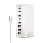 [GaN Tech]LinkMejor 268W 8-Port USB PD Charger 3USB-A+5USB-C PD QC Fast Charging Desktop Charging Station EU Plug US Plug for iPhone 15Pro Max for Samsung Galaxy Flip5 for Huawei Mate60 Pro for Xiaomi 13pro