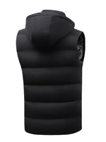LinkMejor HT-11 11 Areas Unisex Heated Hooded Vest Unisex 3-Gears Temperature Control USB Electric Thermal Vest Winter Outdoor Warm Clothing