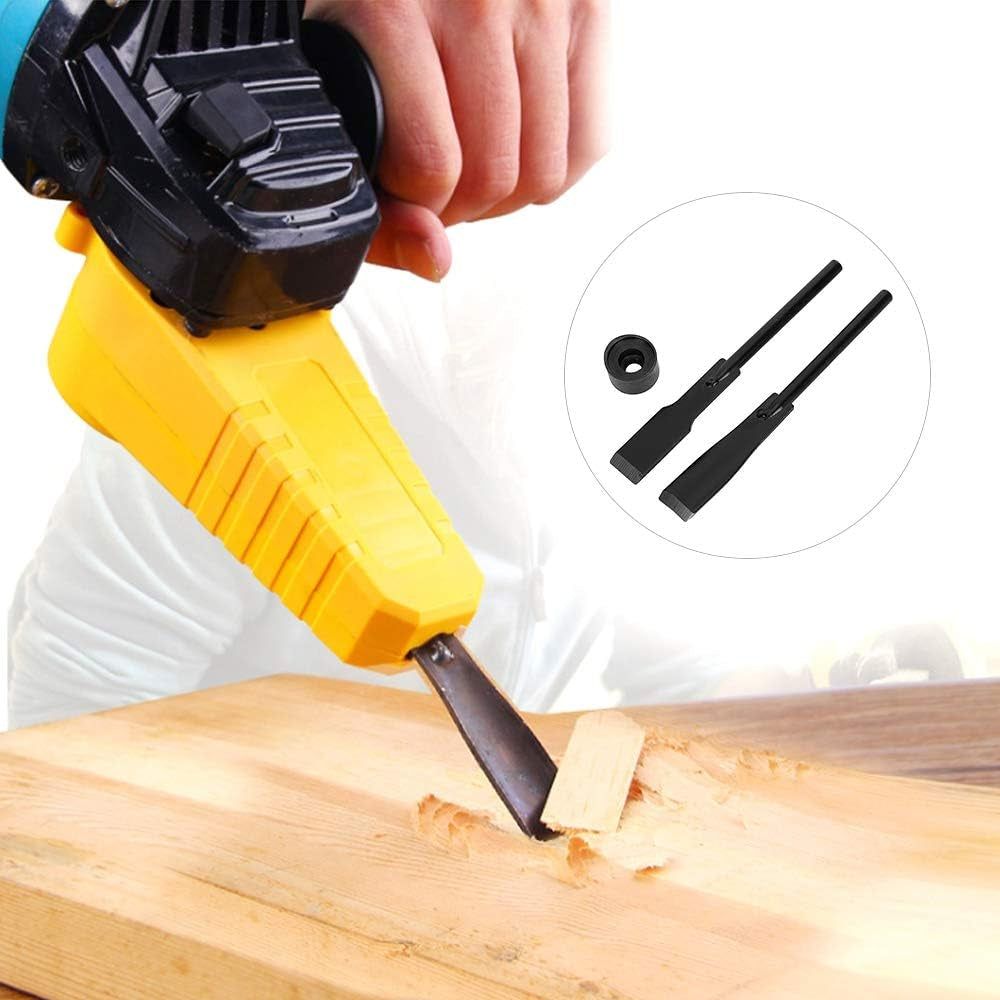 Electric Chisel Accessory Stainless Steel Flat Cutter Lightweight Plastic Handle 200mm Full Length Quick Install Woodworking Tool for Carpentry DIY