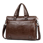 14-inch Men's Hand Bag Large Capacity Business Casual Briefcase Simple Fashionable Sold Laptop Messenger Bag for Work Travel
