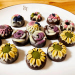 4PCS Food-Grade Silicone Material Chocolate Molds Set Rose Flower Heart Chocolate Mould Waffle Candy Ice Cube Jelly Handmade Soap Cake Decoration Baking Mold