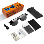 F20 Smart AI Translation Glasses Real Time Translator 100+ Language bluetooth 5.4 Hands Free Call Music Anti Blue Light/UV Protection Touch Control Smart Audio Glasses Dual Type-C Charging Interface