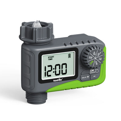 Rainpoint ITV0105 Outdoor Smart Irrigation Automatic Programmable Watering Irrigation Timed Irrigation LCD Display with Rain Delay/Manual