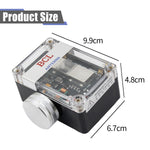 FM Signal Amplifier Adjustable 30dB Gain Low Noise 50-138MHz Dual Power Compatible with Passive Antenna Global FM Frequency Reception