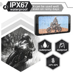 M630 Pro / M630 Max 6.5" Motorcycle Touch Screen Wireless Android Auto CarPlay Smart Portable Display IPS Removable Bracket IP67 Waterproof Bluetooth Monitor