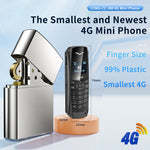 LinkMejor J60 4G GSM 0.66-Inch OLED Display Nano SIM Card 600mAh Big Button SOS Emergency Call Lightweight Mini Mobile Phone