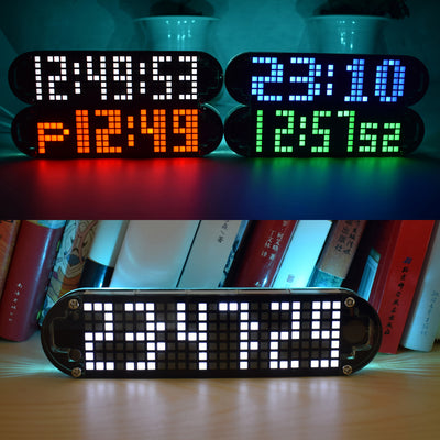 LinkMejor® DS3231 High Accuracy Multifunction LED Dot Matrix Animation Effects Clock DIY Kit