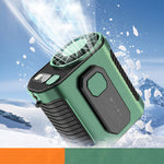 Outdoor Camping Fan Hanging Waist Fan 5000mAh Portable Waist Fan with Power LED Lighting For Camping, Hiking, And Running