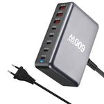 [GaN Tech]LinkMejor YMX-600W 600W 8-Port USB PD Charger 5USB-C+3USB-A QC PD3.1 Fast Charging Desktop Charging Station EU Plug US Plug for iPhone 16 15 Plus 14 13 12 Pro for Huawei Mate XT for Xiaomi 15pro for Oppo A5 Pro