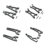 8pcs Upgrade Parts For MJX H16 16207 16208 16209 16210 Metal Front and Rear Upper Lower Suspension Arm Set 1/16 RC Car