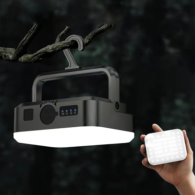 IPRee Solar Camping Led Lamp Portable Hanging Tent Light 4000MAH Rechargeable Spotlight Bank Work Lantern Outdoor Camping BBQ Party