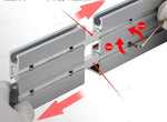 Fonson Adjustable 75 T-Track Miter Saw Fence for Woodworking Accessories Table Saw Fence with Laser Measure 400/600/800/1000mm Miter Gauge Fence Fits Portable Table Saws Band Saws and Cabinet Saws