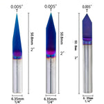 1/4 Inch Shank V Groove CNC Router Bit YK20 Tungsten Carbide 15° 30° 60° Angles for Wood Acrylic Aluminum Engraving Carving Tools