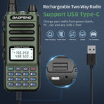 BaoFeng UV-13 PRO V2 Powerful Dual Band Walkie Talkie Type-C Charger 16KM Long Range UV13 Pro Transceiver Ham Two Way Radio