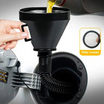 Engine Refueling Funnel Oil Filling Strainer Car Motorcycle Extension Pipe Hose Funnels Tool with Oil Filter Mesh