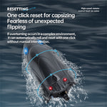 LinkMejor FY011 2.4G 35km/h RC Boat Jet Pump Ship Waterproof Vehicles Models Capsize Reset LED Light Water Cooling High Speed Remote Control Toys