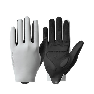 LinkMejor Shock-absorbing Bicycle Gloves Touchscreen Cycling Gloves Comfy SBR Pad Non-slip Wearable Full-Finger Sports Gloves