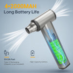 J01MAX Handheld Turbo Fan 160W 130000 RPM 2 in 1 Blowing & Suction 2000mAh Battery Portable Aluminum Alloy Fast Recharge