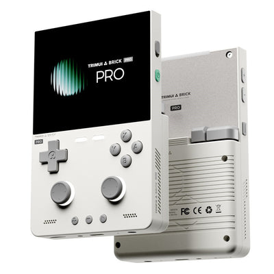 [64G] TRIMUI Brick Pro TG4040 12000+ Games Retro Handheld Game Console 3.95-inch IPS Screen 5000mAh Battery Dual Hall Joysticks CNC Metal Body Linux Open Source Emulator Portable Gaming Device