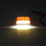 LinkMejor Side Marker Lights Indicator Lamps 24V 6500K White 2PCS for Truck Van Pickup Trailer