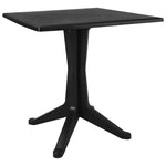 5 Piece Outdoor Dining Set Plastic Anthracite