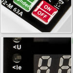 40A 63A Rated Current Automatic Reclosing Protector with Overvoltage Undervoltage Overcurrent Protection Real-Time Dual Digital Display Adjustable Current 230-280V Voltage Protection