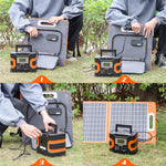 [USA Direct] FlashFish 18V 60W Foldable Solar Panel Portable Solar Charger with DC Output USB-C QC3.0 for Phones Tablets Camping Van RV Trip