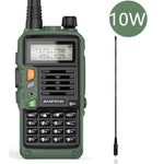 LinkMejor UV-S9 Plus Walkie Talkie Green Yellow Tri-Band 10W With USB Charger Powerful CB Radio Transceiver VHF UHF