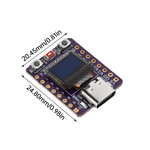 ESP32-C3 WiFi bluetooth-compatible Development Board With 0.42 Inch OLED White Light Module Ceramic Antenna Type-C ESP32