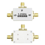QM-MIX0521S RF Up/Down Converter Mixer Module 5-21GHz RF/LO DC-5000MHz IF 8-12dB Loss 29dB Isolation +15dBm LO SMA-K CNC Shielded Housing C/X/Ku Band