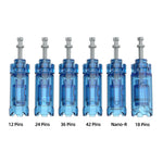 20PCS Dr Pen Ultima M8S Replacement 12/18/24/36/42/Nano-R Pins Cartridges Compatible with Dr Pen A9 A8S M8S Bio Pen Q2 Skin Rejuvenating Microneedling Accessory Enhanced Serum Penetration