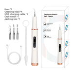 Ultrasonic Electric Dental Tooth Cleaner Cleaning Oral Irrigator Kit for Teeth Stains Plaque/Teeth Whitening/Teeth Cavity