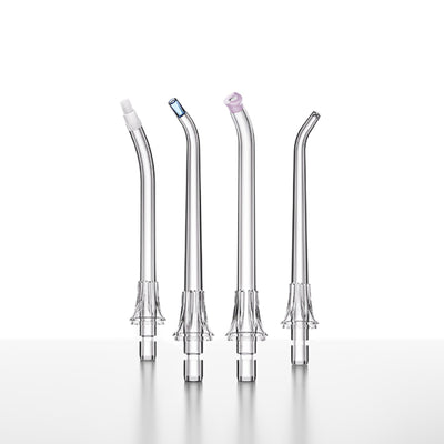 LinkMejor Mijia 2-Pack Water Flosser Replacement Tips 360° Rotating Oral Irrigator Nozzles for Daily Cleaning & Braces